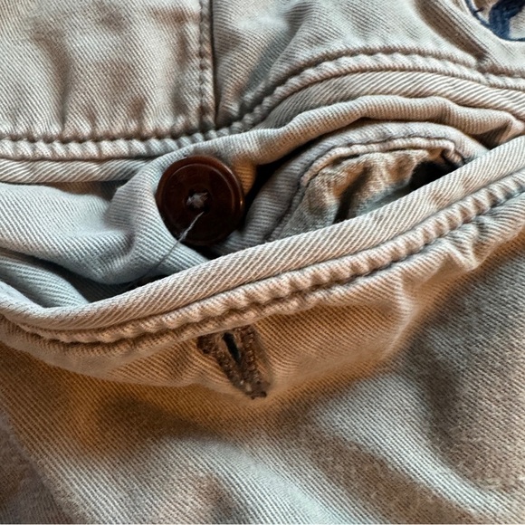 American Eagle Outfitters Flat Front Shorts Gray 100% Cotton Men’s Size 36 - Picture 7 of 10